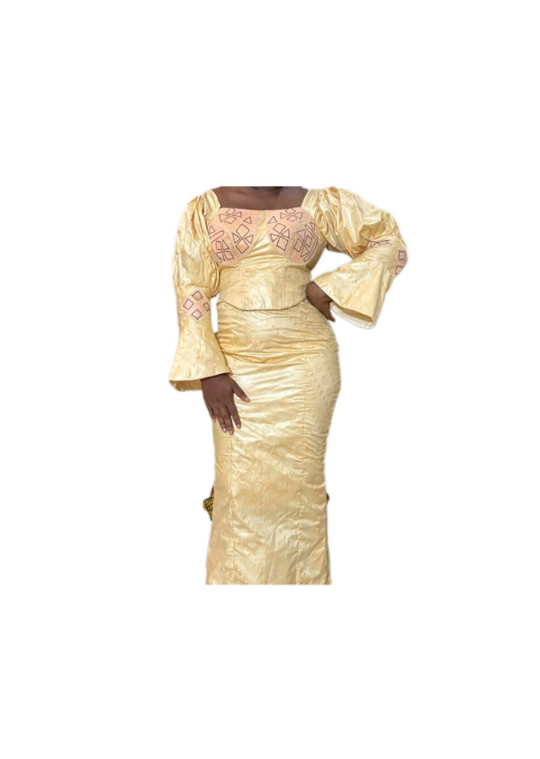 Jupe complet Bazin Getzner, taille M, quasi-neuf