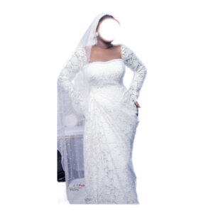 Robe de mariée, taille L/XL, Quasi-neuf, voile