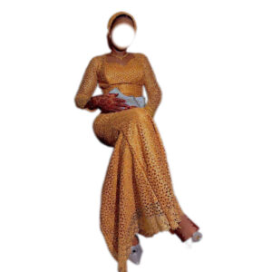 Robe brodé, taille M, Quasi-neuf, foulard
