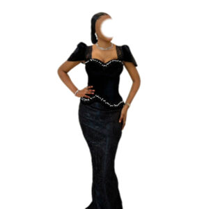 Robe de soirée, Taille M, Quasi-neuf, foulard