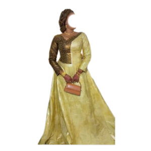 Robe Bazin, Taille L, quasi-neuf, foulard