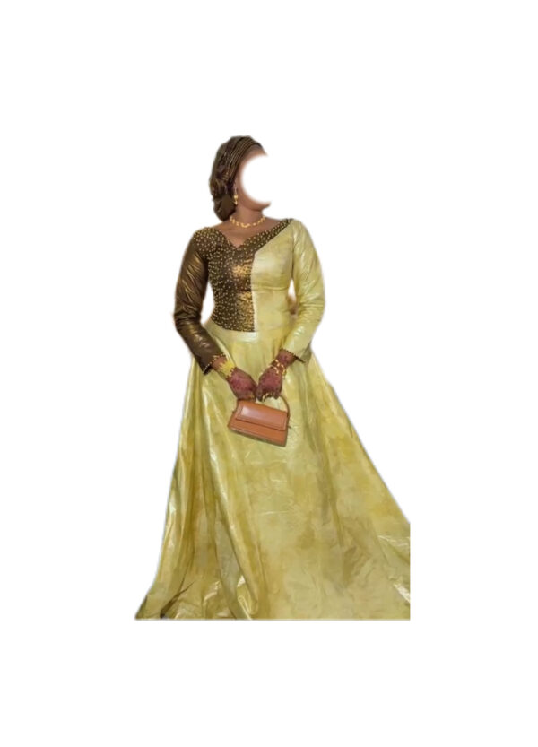 Robe Bazin, Taille L, quasi-neuf, foulard