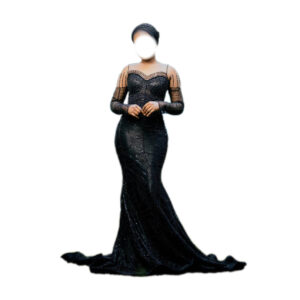 Robe de soirée DS Fashion, Taille M, Quasi-neuf, turban