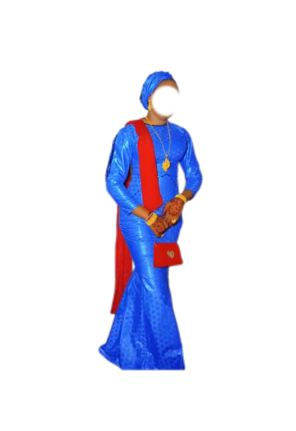Robe Bazin, taille M, Quasi-neuf, foulard