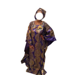 Grand boubou, taille Unique, quasi-neuf, foulard