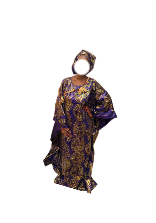 Grand boubou, taille Unique, quasi-neuf, foulard