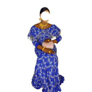 Robe brodé, taille M, Quasi-neuf, foulard