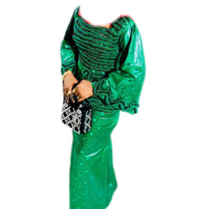 Robe Bazin Sk couture, taille M, Quasi-neuf, foulard