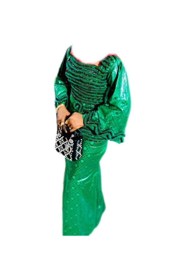 Robe Bazin Sk couture, taille M, Quasi-neuf, foulard