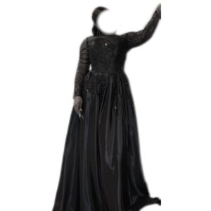 Robe de soirée noire, taille M, Quasi-neuf
