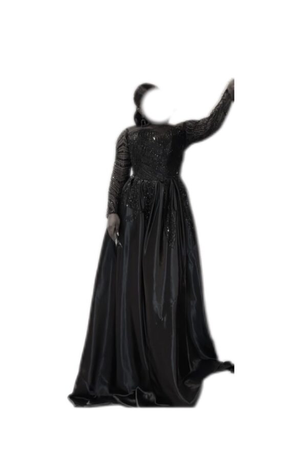 Robe de soirée noire, taille M, Quasi-neuf