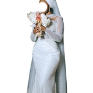 Robe de mariée, taille M, Quasi-neuf, voile
