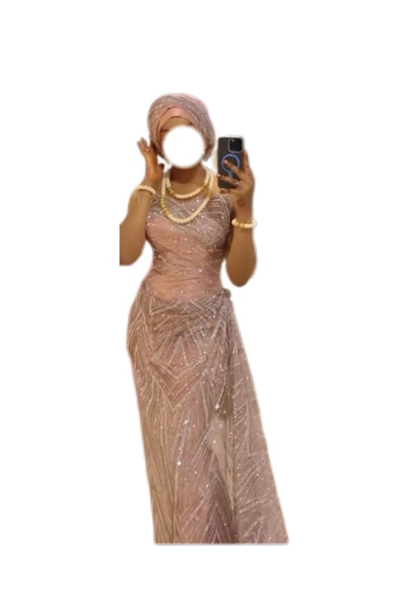 Robe de soirée, taille M, Quasi-neuf, foulard