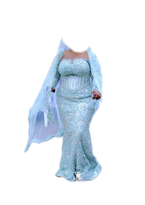 Robe de soirée, taille XXXL, Quasi-neuf, voile