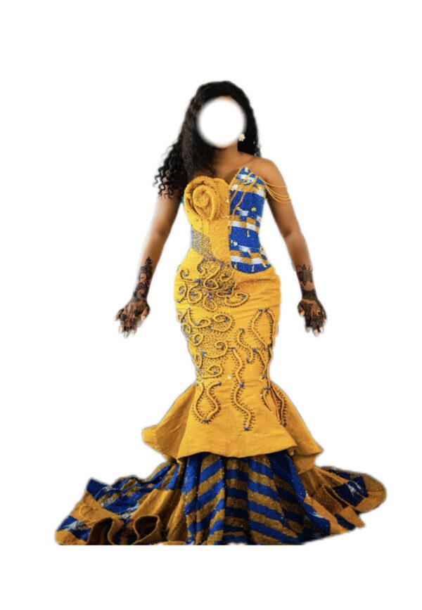 Robe Kente Ghana, taille M, Quasi-neuf