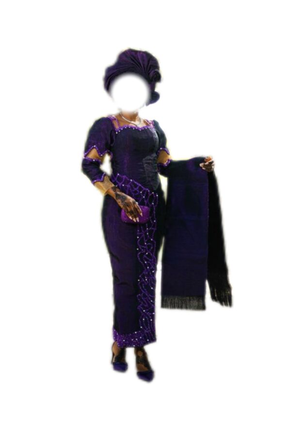 Robe Asoke Nigeria, Taille M, Quasi-neuf