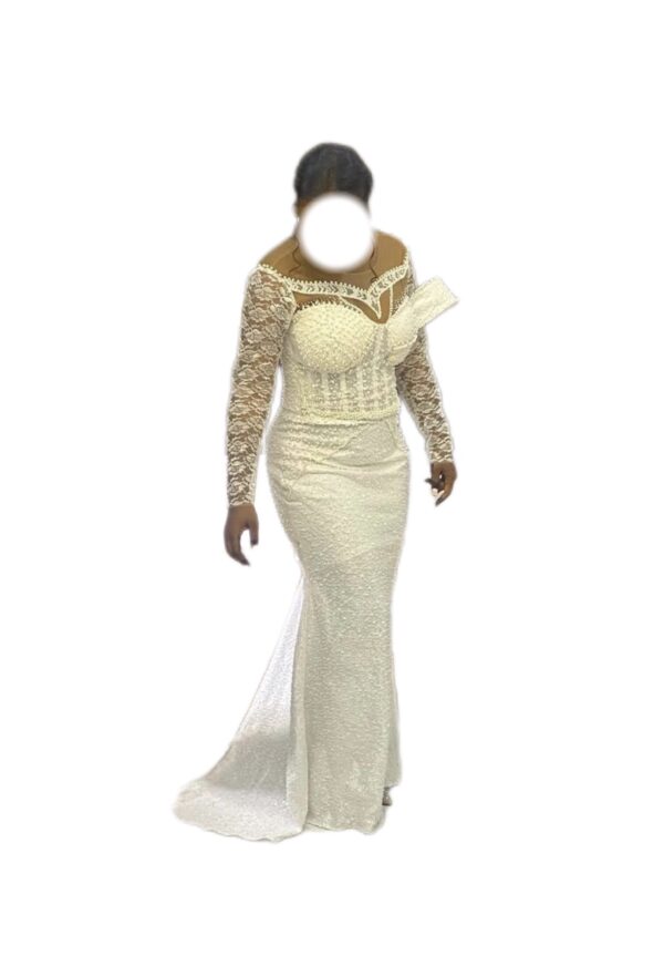 Robe de mariée Azeez, taille L, Quasi-neuf, voile