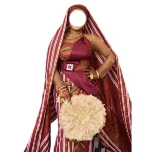 Robe Asoke Nigeria, Taille XXL, Quadi-neuf, foulard, écharpe