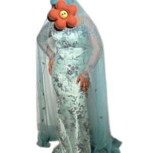 Robe de soirée, taille XXL, Quasi-neuf, foulard
