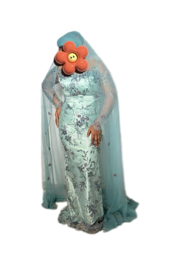 Robe de soirée, taille XXL, Quasi-neuf, foulard
