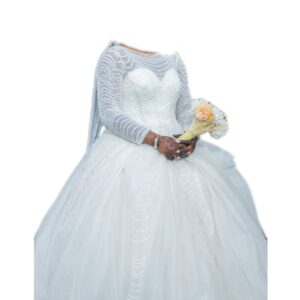 Robe de mariée, Taille M, Quasi-neuf, voile