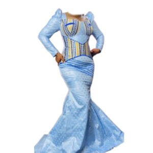 Robe Bazin samba créateur, taille M, Quasi-neuf
