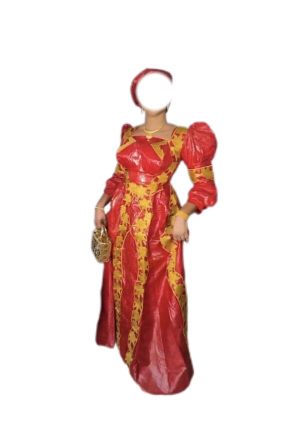 Robe Bazin, taille M, Quasi-neuf, foulard