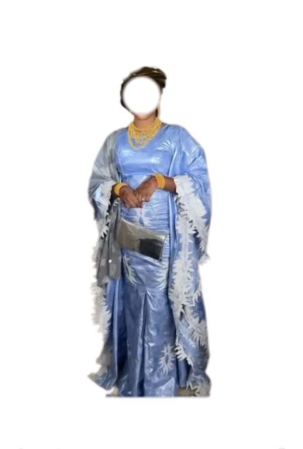 Robe Bazin, taille M, Quasi-neuf, foulard