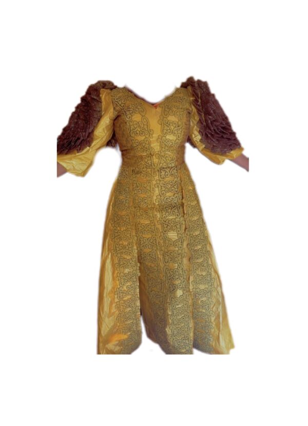 Robe Bazin Bellange, taille M, Quasi-neuf, foulard