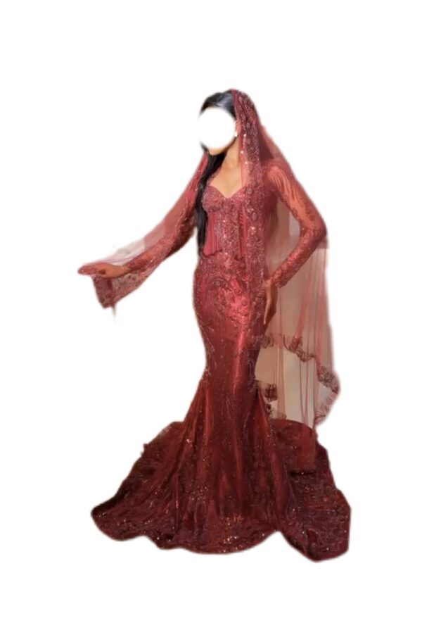 Robe de soirée, taille S, Quasi-neuf, voile