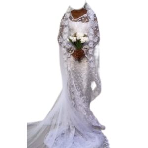 Robe de mariée, taille S, Quasi-neuf, voile