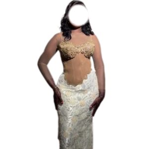 Robe de soirée Seye Innovation Couture, taille L, Quadi-neuf