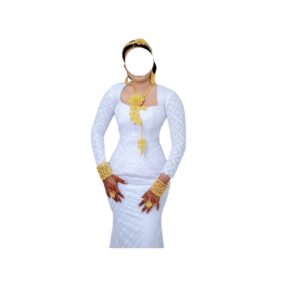 Robe brode blanc, taille M, Quasi-neuf