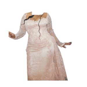 Robe de soirée rose, taille L, Quasi-neuf