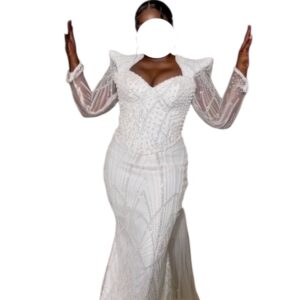 Robe de mariée RIMK, taille L, Quasi-neuf, voile