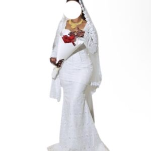 Robe de mariée, taille M, Quasi-neuf, voile