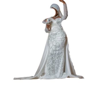 BA112025, robe de mariée, Taille XL, Quasi-neuf