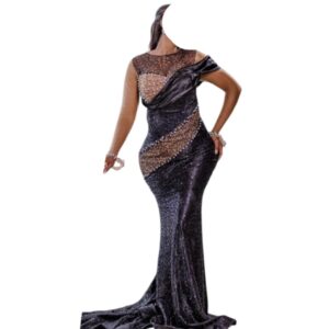 AB25112025, Robe de soirée Dior Fashion, Taille M, Quasi-neuf