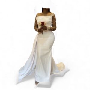 AB25112025, Robe de mariée, Taille M, Quasi-neuf