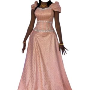 KS26112025, Robe Bazin, Taille M, Quasi-neuf