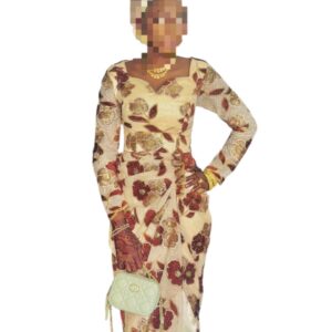 MD26112025, Robe brodé, Taille M, Quasi-neuf