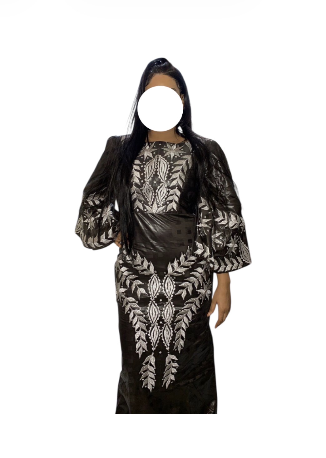 MB27112025, Robe Bazin, Taille L, Quasi-neuf