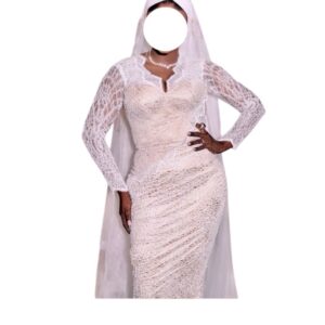 AS5122025, robe de mariée KOKO, Taille M, Quasi-neuf, voile