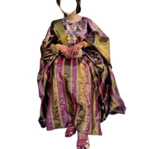 KS10122025, Grand boubou 9 mètres, foulard, pagne