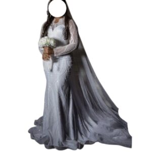 AS10122025, Robe de mariée,Taille M, Voile