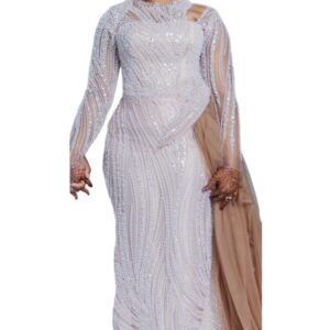 AF10122025, Robe de mariée, Taille M/L, Quasi-neuf, foulard