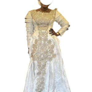 FH16122025, Bazin KOKO teintures styliste, taille M, foulard