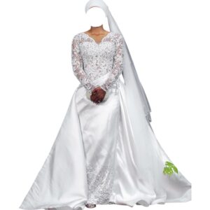 MT22122025, robe de mariée, taille M, voile