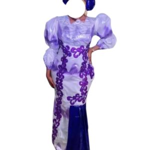 MS20122025, robe bazin, taille M, Foulard