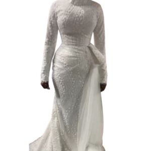 MT22122025, Robe de mariée SABIQ, Taille M, turban